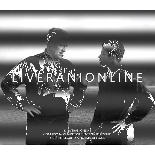 RETROSPETTIVA NILS LIEDHOLM ALLENATORE CALCIO NELLA FOTO NILS LIEDHOLM CON AMARILDO NELL\'ANNO 1965 AG ALDO LIVERANI SAS 