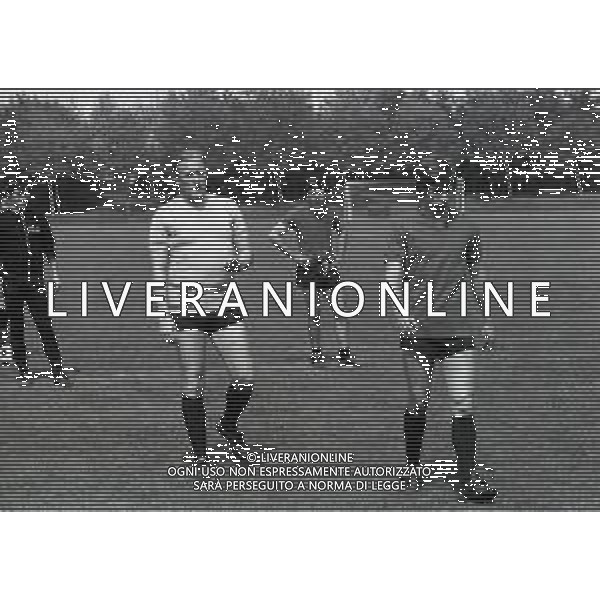 RETROSPETTIVA NILS LIEDHOLM ALLENATORE CALCIO NELLA FOTO NILS LIEDHOLM A MILANELLO NELL\'ANNO 1977 AG ALDO LIVERANI SAS 