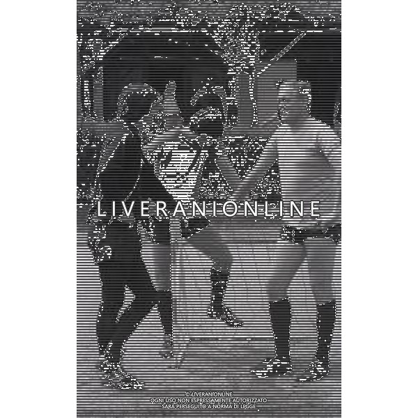 RETROSPETTIVA NILS LIEDHOLM ALLENATORE CALCIO NELLA FOTO NILS LIEDHOLM A MILANELLO NELL\'ANNO 1977 AG ALDO LIVERANI SAS 