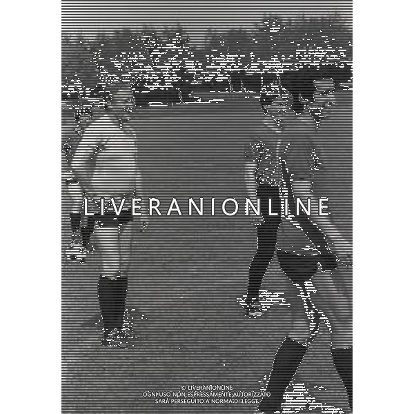 RETROSPETTIVA NILS LIEDHOLM ALLENATORE CALCIO NELLA FOTO NILS LIEDHOLM A MILANELLO NELL\'ANNO 1977 AG ALDO LIVERANI SAS 