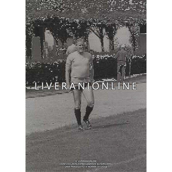 RETROSPETTIVA NILS LIEDHOLM ALLENATORE CALCIO NELLA FOTO NILS LIEDHOLM A MILANELLO NELL\'ANNO 1977 AG ALDO LIVERANI SAS 
