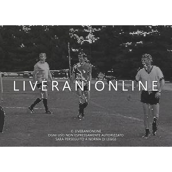 RETROSPETTIVA NILS LIEDHOLM ALLENATORE CALCIO NELLA FOTO NILS LIEDHOLM A MILANELLO NELL\'ANNO 1977 AG ALDO LIVERANI SAS 