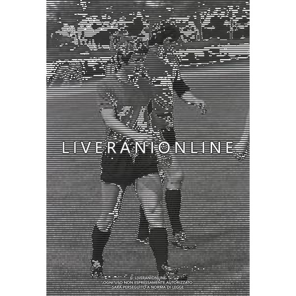 RETROSPETTIVA NILS LIEDHOLM ALLENATORE CALCIO NELLA FOTO GIANNI RIVERA A MILANELLO NELL\'ANNO 1977 AG ALDO LIVERANI SAS 