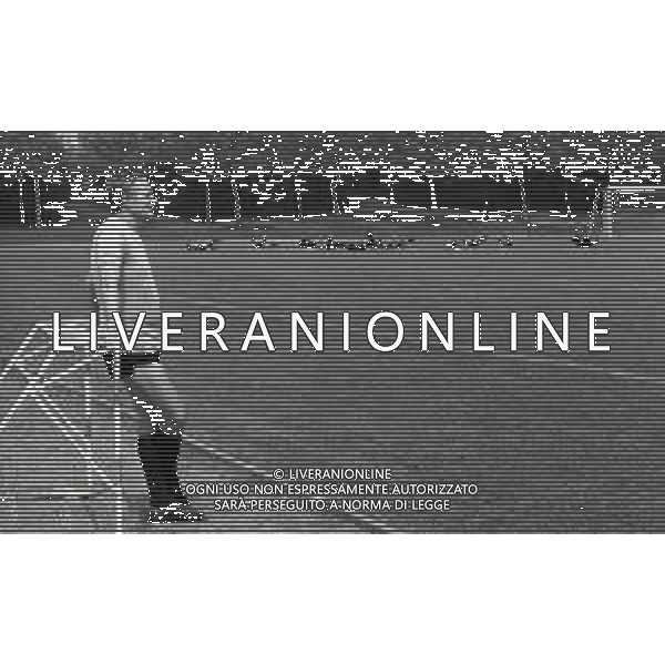 RETROSPETTIVA NILS LIEDHOLM ALLENATORE CALCIO NELLA FOTO NILS LIEDHOLM A MILANELLO NELL\'ANNO 1977 AG ALDO LIVERANI SAS 