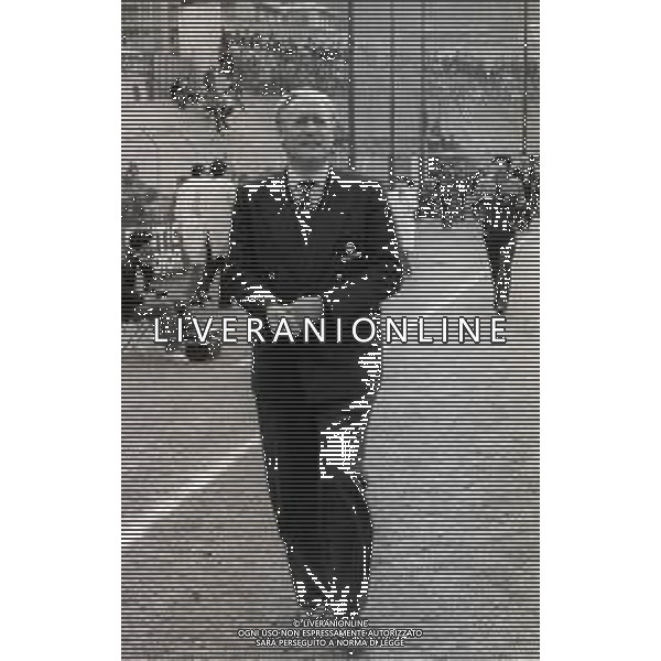 RETROSPETTIVA NILS LIEDHOLM ALLENATORE CALCIO NELLA FOTO NILS LIEDHOLM ALLENATORE ROMA NELL\'ANNO 1981-1982 AG ALDO LIVERANI SAS 