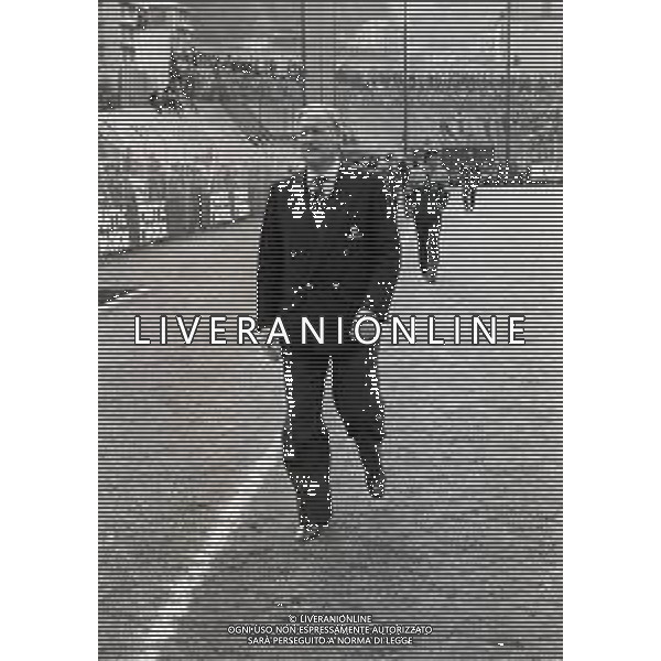 RETROSPETTIVA NILS LIEDHOLM ALLENATORE CALCIO NELLA FOTO NILS LIEDHOLM ALLENATORE ROMA NELL\'ANNO 1981-1982 AG ALDO LIVERANI SAS 