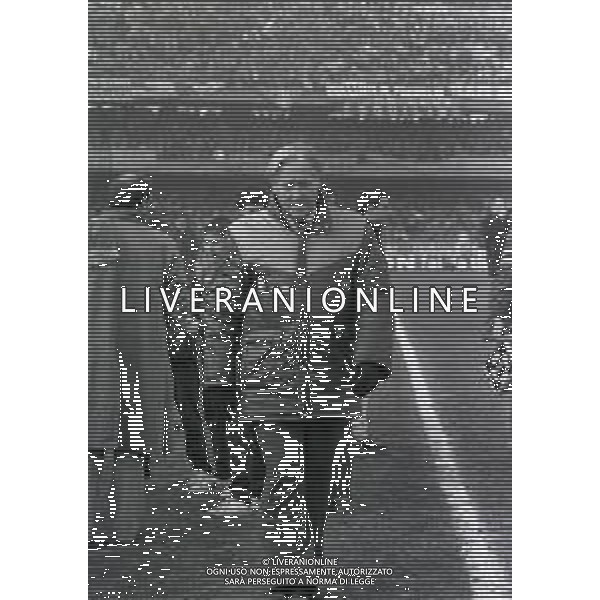 RETROSPETTIVA NILS LIEDHOLM ALLENATORE CALCIO NELLA FOTO NILS LIEDHOLM ALLENATORE ROMA NELL\'ANNO 1982-1983 AG ALDO LIVERANI SAS  