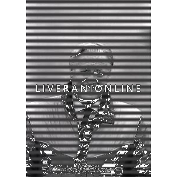 RETROSPETTIVA NILS LIEDHOLM ALLENATORE CALCIO NELLA FOTO NILS LIEDHOLM ALLENATORE ROMA NELL\'ANNO 1982-1983 AG ALDO LIVERANI SAS  
