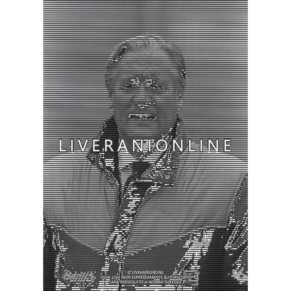 RETROSPETTIVA NILS LIEDHOLM ALLENATORE CALCIO NELLA FOTO NILS LIEDHOLM ALLENATORE ROMA NELL\'ANNO 1982-1983 AG ALDO LIVERANI SAS  