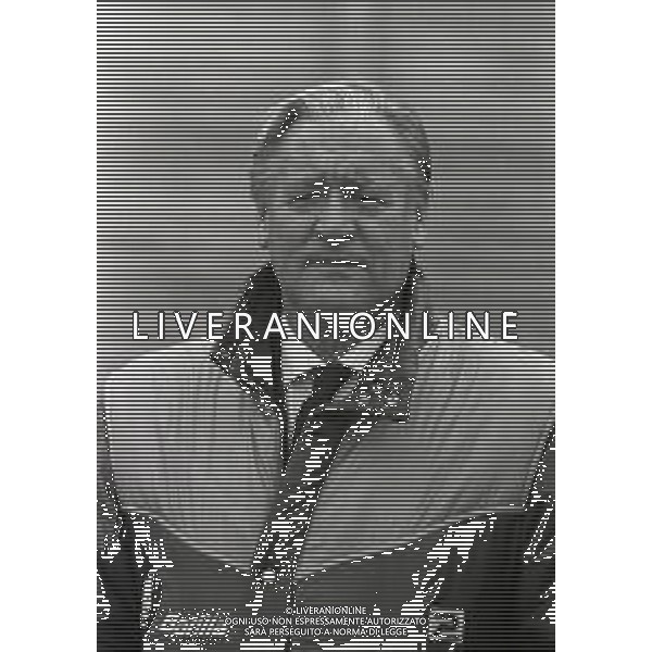 RETROSPETTIVA NILS LIEDHOLM ALLENATORE CALCIO NELLA FOTO NILS LIEDHOLM ALLENATORE ROMA NELL\'ANNO 1982-1983 AG ALDO LIVERANI SAS  