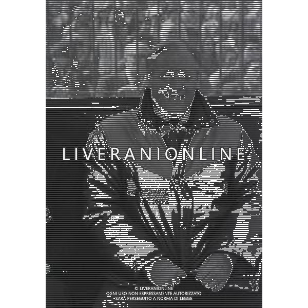 RETROSPETTIVA NILS LIEDHOLM ALLENATORE CALCIO NELLA FOTO NILS LIEDHOLM ALLENATORE ROMA NELL\'ANNO 1982-1983 AG ALDO LIVERANI SAS  
