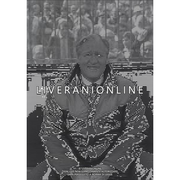 RETROSPETTIVA NILS LIEDHOLM ALLENATORE CALCIO NELLA FOTO NILS LIEDHOLM ALLENATORE ROMA NELL\'ANNO 1982-1983 AG ALDO LIVERANI SAS  