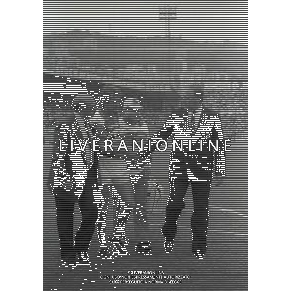 RETROSPETTIVA NILS LIEDHOLM ALLENATORE CALCIO NELLA FOTO NILS LIEDHOLM ALLENATORE ROMA NELL\'ANNO 1982-1983 CON TREVOR FRANCIS NELLA PARTITA SAMPDORIA ROMA AG ALDO LIVERANI SAS    