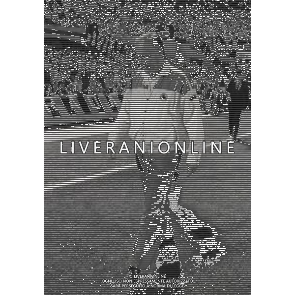 RETROSPETTIVA NILS LIEDHOLM ALLENATORE ROMA CALCIO NELLA FOTO NILS LIEDHOLM ALLENATORE ROMA CALCIO NELL\'ANNO 1983-1984 AG ALDO LIVERANI SAS  