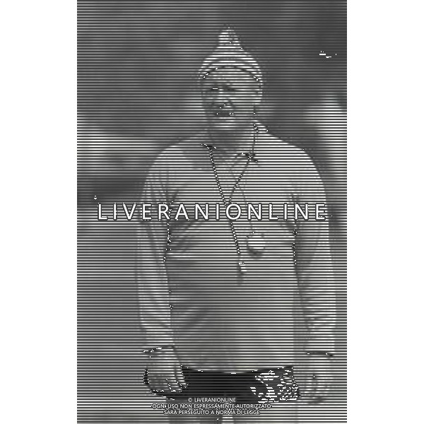 RETROSPETTIVA NILS LIEDHOLM ALLENATORE ROMA CALCIO NELLA FOTO NILS LIEDHOLM ALLENATORE ROMA CALCIO NELL\'ANNO 1983-1984 AG ALDO LIVERANI SAS  
