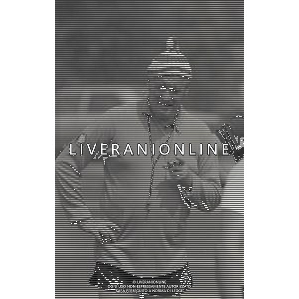 RETROSPETTIVA NILS LIEDHOLM ALLENATORE ROMA CALCIO NELLA FOTO NILS LIEDHOLM ALLENATORE ROMA CALCIO NELL\'ANNO 1983-1984 AG ALDO LIVERANI SAS