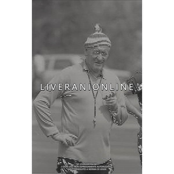 RETROSPETTIVA NILS LIEDHOLM ALLENATORE ROMA CALCIO NELLA FOTO NILS LIEDHOLM ALLENATORE ROMA CALCIO NELL\'ANNO 1983-1984 AG ALDO LIVERANI SAS  