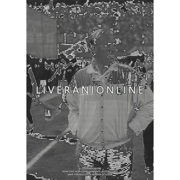 RETROSPETTIVA NILS LIEDHOLM ALLENATORE ROMA CALCIO NELLA FOTO NILS LIEDHOLM ALLENATORE ROMA CALCIO NELL\'ANNO 1983-1984 AG ALDO LIVERANI SAS