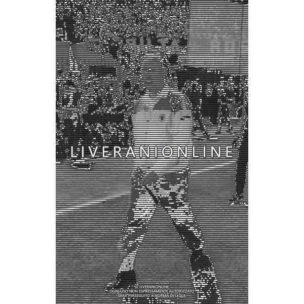 RETROSPETTIVA NILS LIEDHOLM ALLENATORE ROMA CALCIO NELLA FOTO NILS LIEDHOLM ALLENATORE ROMA CALCIO NELL\'ANNO 1983-1984 AG ALDO LIVERANI SAS