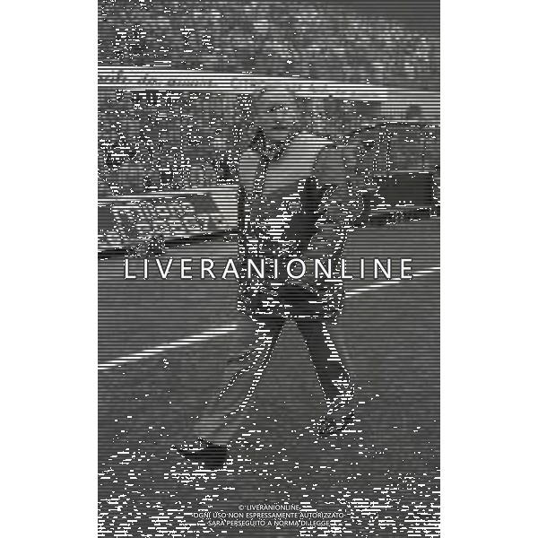 RETROSPETTIVA NILS LIEDHOLM ALLENATORE ROMA CALCIO NELLA FOTO NILS LIEDHOLM ALLENATORE ROMA CALCIO NELL\'ANNO 1983-1984 AG ALDO LIVERANI SAS  