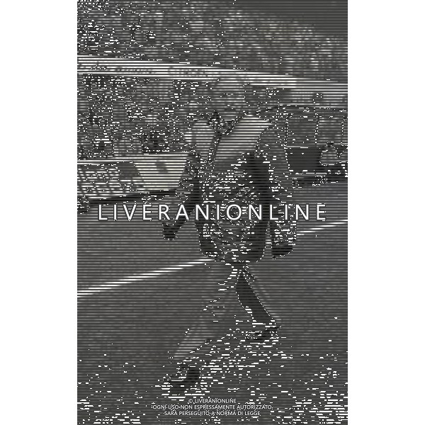 RETROSPETTIVA NILS LIEDHOLM ALLENATORE ROMA CALCIO NELLA FOTO NILS LIEDHOLM ALLENATORE ROMA CALCIO NELL\'ANNO 1983-1984 AG ALDO LIVERANI SAS  