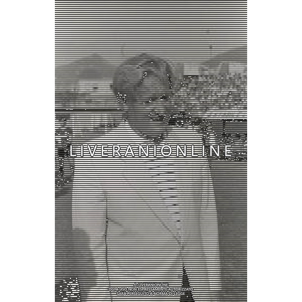 RETROSPETTIVA NILS LIEDHOLM ALLENATORE ROMA CALCIO NELLA FOTO NILS LIEDHOLM ALLENATORE ROMA CALCIO NELL\'ANNO 1983-1984 AG ALDO LIVERANI SAS