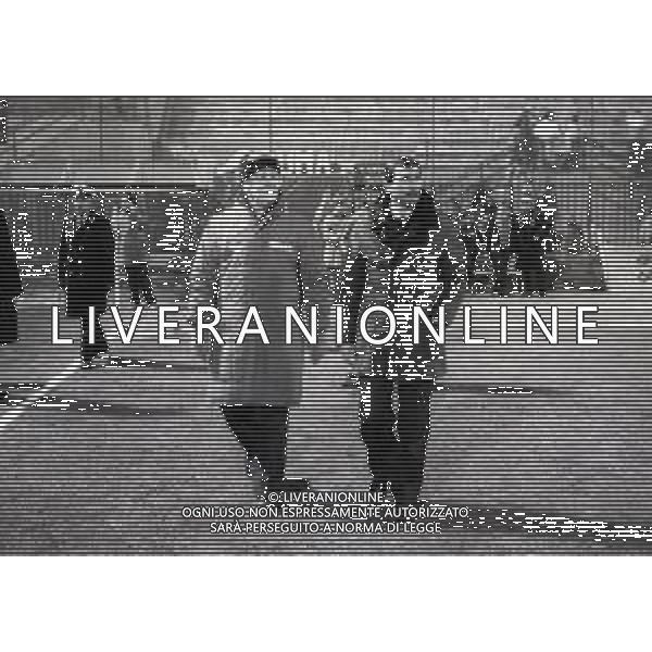 RETROSPETTIVA NILS LIEDHOLM ALLENATORE ROMA CALCIO NELLA FOTO NILS LIEDHOLM ALLENATORE MILAN NELL\'ANNO 1985-1986 CON GAETANO SALVEMINI AG ALDO LIVERANI SAS