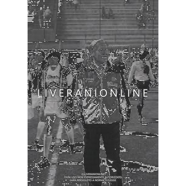 RETROSPETTIVA NILS LIEDHOLM ALLENATORE ROMA CALCIO NELLA FOTO NILS LIEDHOLM ALLENATORE MILAN NELL\'ANNO 1985-1986 AG ALDO LIVERANI SAS