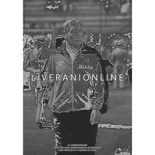 RETROSPETTIVA NILS LIEDHOLM ALLENATORE ROMA CALCIO  NELLA FOTO NILS LIEDHOLM ALLENATORE MILAN NELL\'ANNO 1986-1987  AG ALDO LIVERANI SAS 