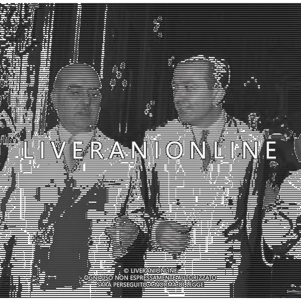 RETROSPETTIVA GIULIO ANDREOTTI POLITICO NELLA FOTO GIULIO ANDREOTTI CON GIACINTO BOSCO NELL\'ANNO 1950 AG ALDO LIVERANI SAS