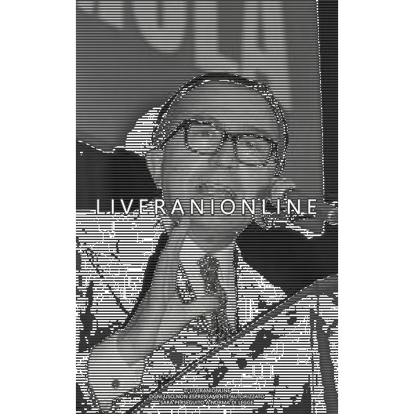 RETROSPETTIVA GIULIO ANDREOTTI POLITICO NELLA FOTO GIULIO ANDREOTTI A UN CONGRESSO A MILANO NELL\'ANNO 1972 AG ALDO LIVERANI SAS