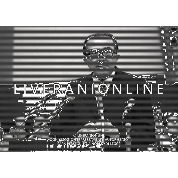 RETROSPETTIVA GIULIO ANDREOTTI POLITICO NELLA FOTO GIULIO ANDREOTTI AL CONGRESSO DELLA DEMOCRAZIA CRISTIANA NELL\'ANNO 1973 A ROMA AG ALDO LIVERANI SAS