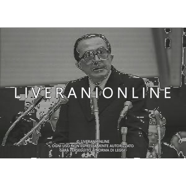 RETROSPETTIVA GIULIO ANDREOTTI POLITICO NELLA FOTO GIULIO ANDREOTTI AL CONGRESSO DELLA DEMOCRAZIA CRISTIANA NELL\'ANNO 1973 A ROMA AG ALDO LIVERANI SAS