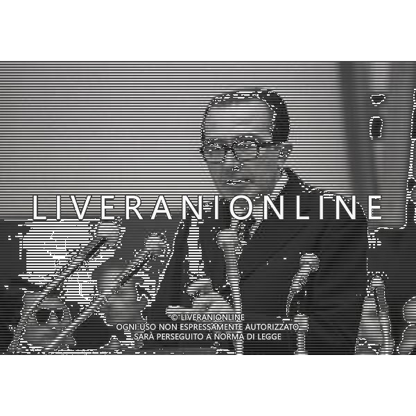 RETROSPETTIVA GIULIO ANDREOTTI POLITICO NELLA FOTO GIULIO ANDREOTTI AL CONGRESSO DELLA DEMOCRAZIA CRISTIANA NELL\'ANNO 1973 A ROMA AG ALDO LIVERANI SAS