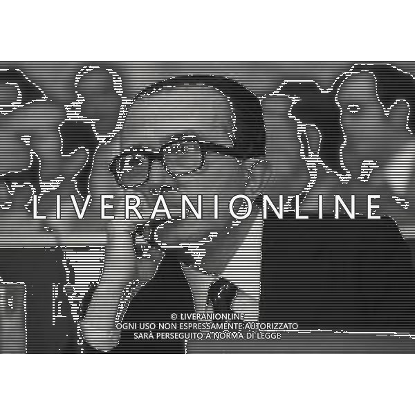RETROSPETTIVA GIULIO ANDREOTTI POLITICO NELLA FOTO GIULIO ANDREOTTI AL CONGRESSO DELLA DEMOCRAZIA CRISTIANA NELL\'ANNO 1973 A ROMA AG ALDO LIVERANI SAS