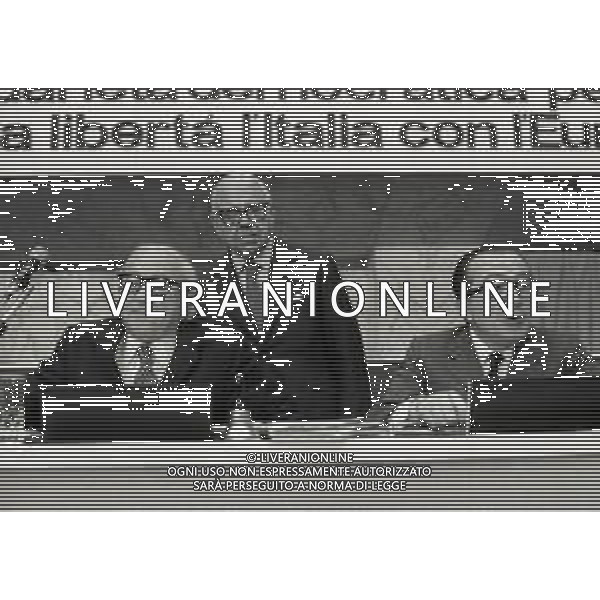 RETROSPETTIVA GIULIO ANDREOTTI POLITICO NELLA FOTO GIULIO ANDREOTTI CON GIUSEPPE SPATARO E GUIDO GONELLA AL CONGRESSO DELLA DEMOCRAZIA CRISTIANA NELL\'ANNO 1973 A ROMA AG ALDO LIVERANI SAS