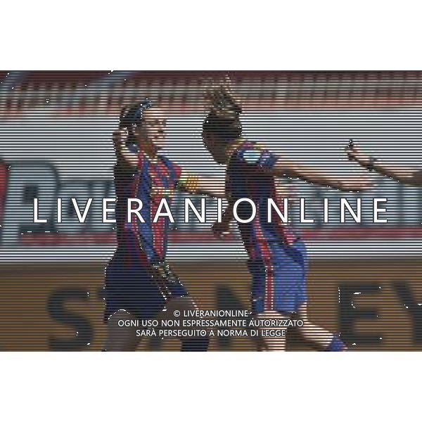 © TVRG esultanza Barcellona dopo il gol del 2 a 0 Barcellona Femeni vs Manchester City Women\'s UEFA Women’s Champions League quarti di finale - gara di andata Monza 24-03-2021 Stadio Brianteo foto Roberto Garavaglia/ag. Aldo Liverani sas