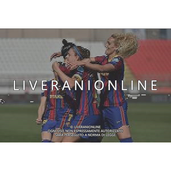 © TVRG esultanza Barcellona dopo il gol del 3 a 0 Barcellona Femeni vs Manchester City Women\'s UEFA Women’s Champions League quarti di finale - gara di andata Monza 24-03-2021 Stadio Brianteo foto Roberto Garavaglia/ag. Aldo Liverani sas