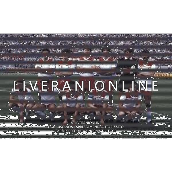 RETROSPETTIVA BARI CALCIO 1980-1981 NELLA FOTO LA FORMAZIONE DEL BARI CALCIO NELL\'ANNO 1980-1981 AG ALDO LIVERANI SAS 
