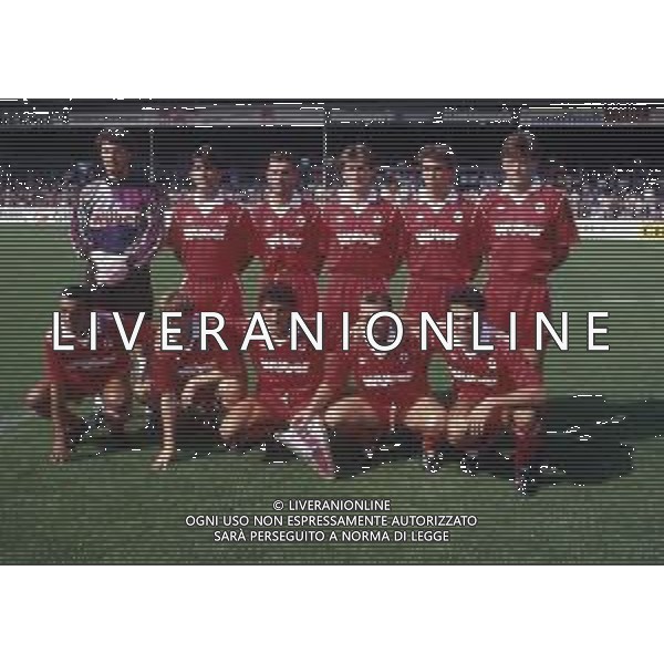 RETROSPETTIVA BARI CALCIO 1992-1993 NELLA FOTO LA FORMAZIONE DEL BARI CALCIO NELL\'ANNO 1992-1993 AG ALDO LIVERANI SAS 