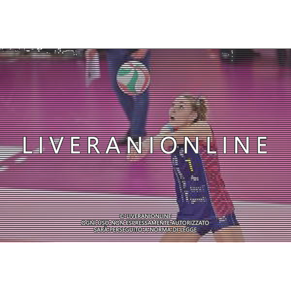 Guglielmii/LMedia - Playoff - Savino Del Bene Scandicci vs Zanetti Bergamo - Campionato di Volley Serie A1 Femminile 2020/2021 24 marzo 2021 - PalaRialdoli, Scandicci, Italia Nella foto: Elena Pietrini (Savino Del Bene Scandicci) @Guglielmii/LMedia/ Agenzia ALDO LIVERANI SAS