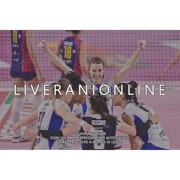 Guglielmii/LMedia - Playoff - Savino Del Bene Scandicci vs Zanetti Bergamo - Campionato di Volley Serie A1 Femminile 2020/2021 24 marzo 2021 - PalaRialdoli, Scandicci, Italia Nella foto: Esultanza Zanetti Bergamo @Guglielmii/LMedia/ Agenzia ALDO LIVERANI SAS