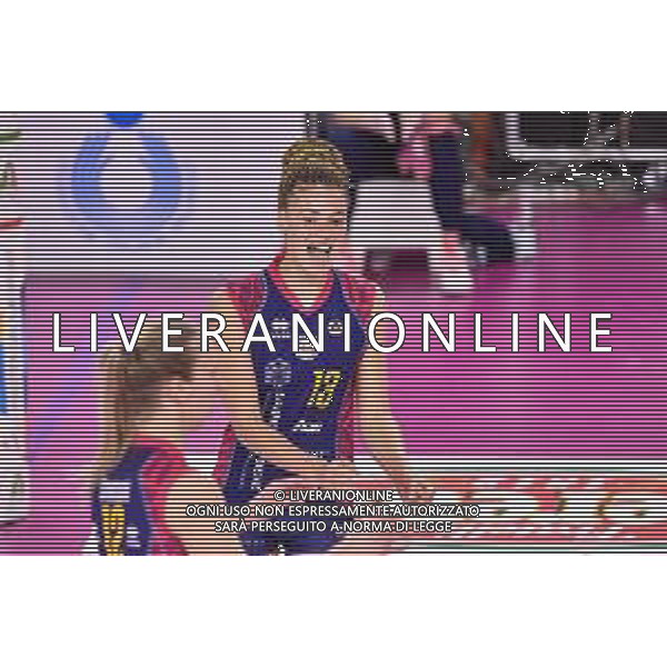 Guglielmii/LMedia - Playoff - Savino Del Bene Scandicci vs Zanetti Bergamo - Campionato di Volley Serie A1 Femminile 2020/2021 24 marzo 2021 - PalaRialdoli, Scandicci, Italia Nella foto: Esultanza Kimberly Drewniok (Savino Del Bene Scandicci) @Guglielmii/LMedia/ Agenzia ALDO LIVERANI SAS