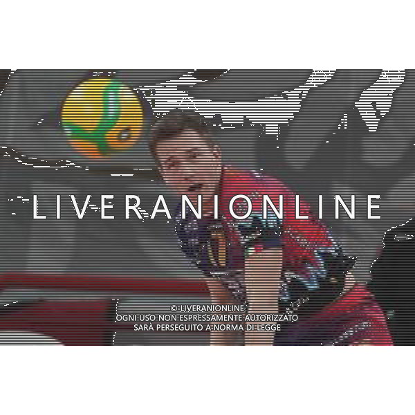 Cerquiglinio/LMedia - Sir Sicoma Monini Perugia vs Itas Trentino - Volley Champions League Men 2020/2021 24 marzo 2021 - Pala Barton, Perugia, Italia Nella foto: oleh plotnytskyi (n.17 bitter sticker sir safety conad perugia) al servizio @Cerquiglinio/LMedia/ Agenzia ALDO LIVERANI SAS