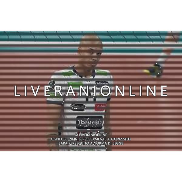 Cerquiglinio/LMedia - Sir Sicoma Monini Perugia vs Itas Trentino - Volley Champions League Men 2020/2021 24 marzo 2021 - Pala Barton, Perugia, Italia Nella foto: abdel-aziz nimir (opposto itas trentino) @Cerquiglinio/LMedia/ Agenzia ALDO LIVERANI SAS