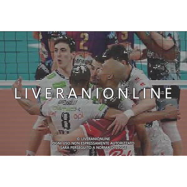 Cerquiglinio/LMedia - Sir Sicoma Monini Perugia vs Itas Trentino - Volley Champions League Men 2020/2021 24 marzo 2021 - Pala Barton, Perugia, Italia Nella foto: itas trentino esulta @Cerquiglinio/LMedia/ Agenzia ALDO LIVERANI SAS