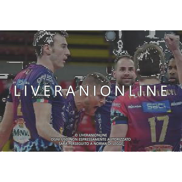 Cerquiglinio/LMedia - Sir Sicoma Monini Perugia vs Itas Trentino - Volley Champions League Men 2020/2021 24 marzo 2021 - Pala Barton, Perugia, Italia Nella foto: ter horst thijs (n.5 hitter spicker sir safety conad perugia) esulta @Cerquiglinio/LMedia AG ALDOLIVERANI SAS