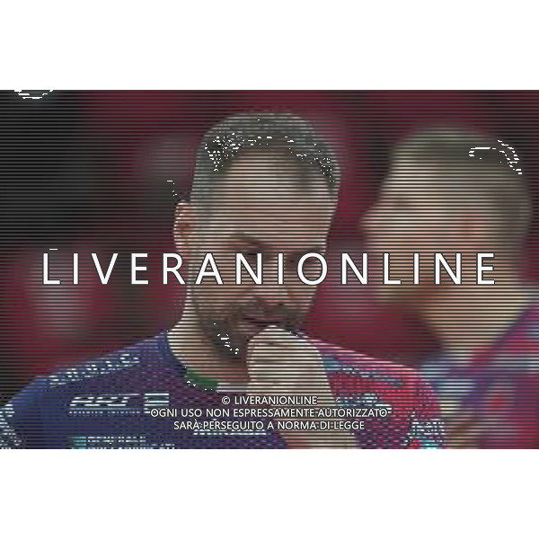 Cerquiglinio/LMedia - Sir Sicoma Monini Perugia vs Itas Trentino - Volley Champions League Men 2020/2021 24 marzo 2021 - Pala Barton, Perugia, Italia Nella foto: travica dragan (n.04 setter sir safety conad perugia) deluso @Cerquiglinio/LMedia AG ALDOLIVERANI SAS