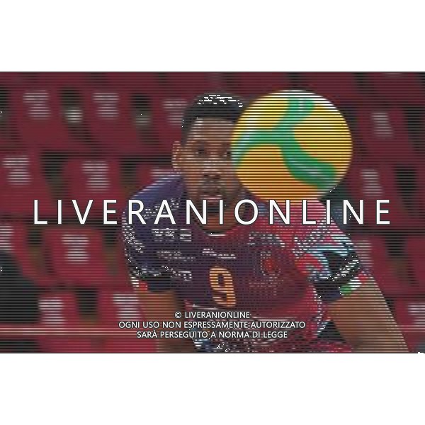 Cerquiglinio/LMedia - Sir Sicoma Monini Perugia vs Itas Trentino - Volley Champions League Men 2020/2021 24 marzo 2021 - Pala Barton, Perugia, Italia Nella foto: wilfredo leon venero (n.9 hitter spiker sir safety conad perugia) @Cerquiglinio/LMedia AG ALDOLIVERANI SAS