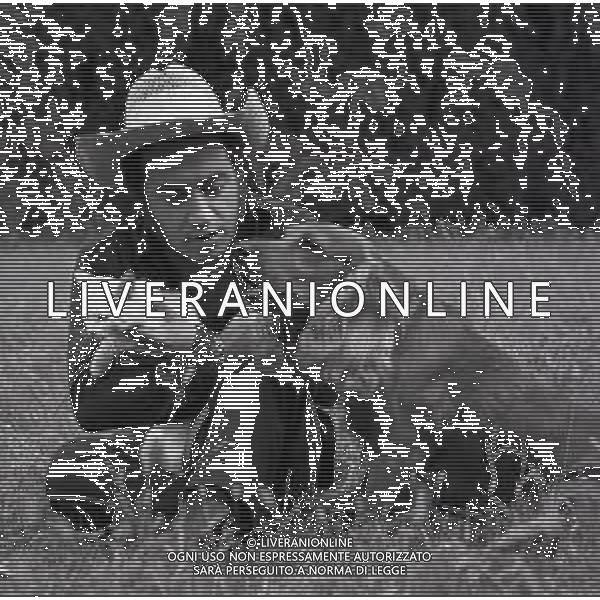 RETROSPETTIVA RICKY GIANCO CANTANTE NELLA FOTO RICKY GIANCO CON IL SUO CANE NELL\'ANNO 1970 AG ALDO LIVERANI SAS